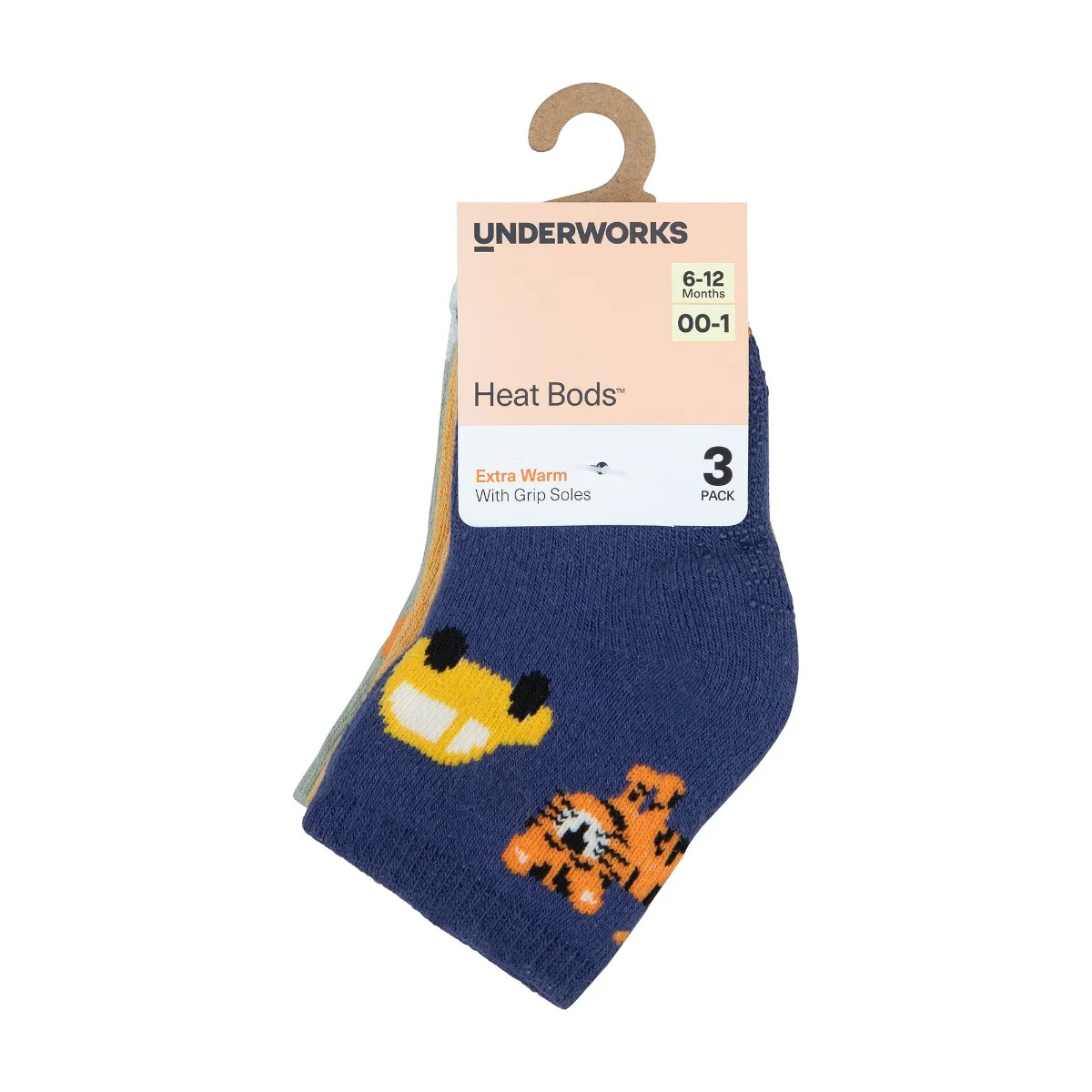 Baby Heat Bods Stay On Cushioned Crew 3 pack - Image 5