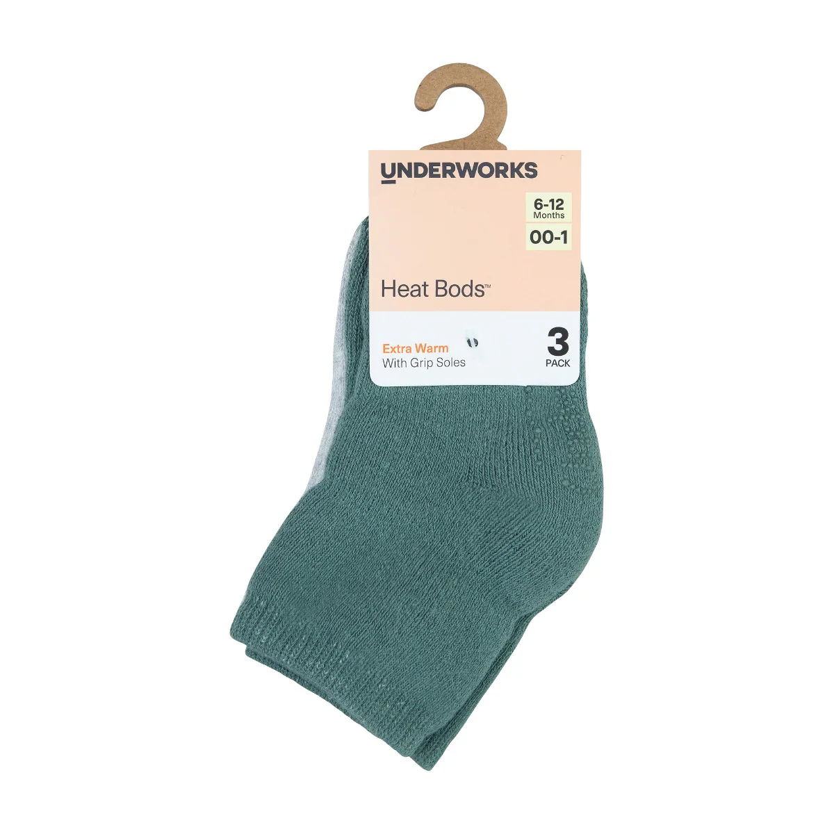 Baby Heat Bods Stay On Cushioned Crew 3 pack - Image 5