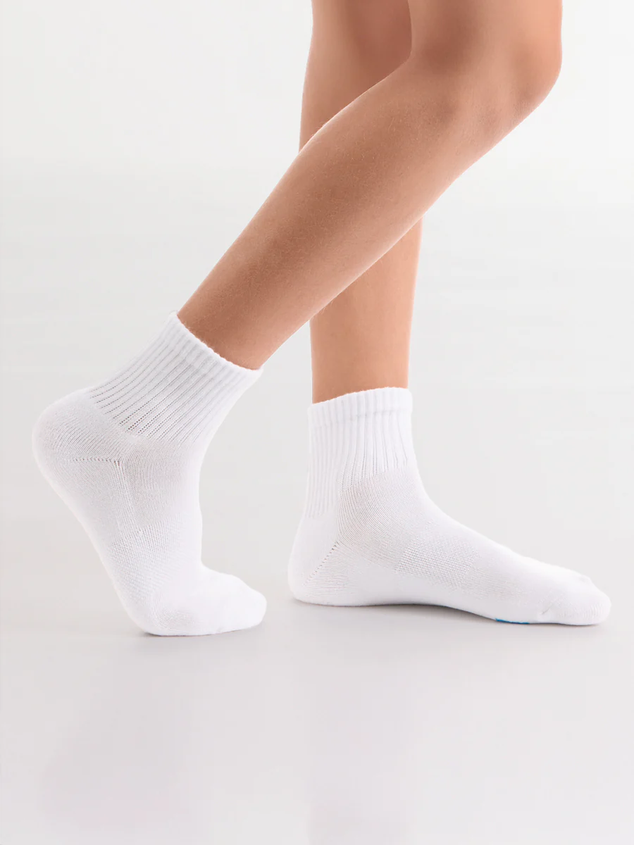 Kids Bamboo Cushioned Quarter Crew 3 Pack - Image 3
