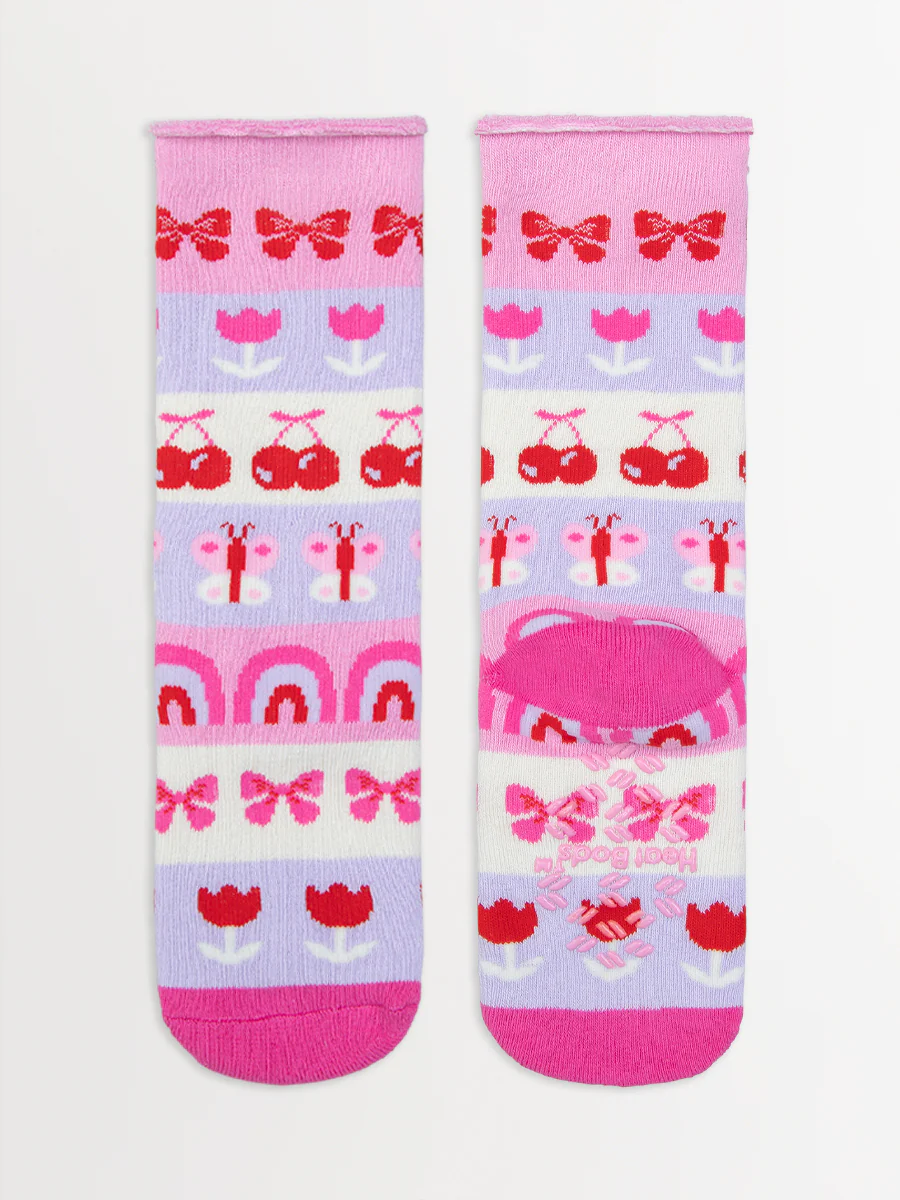 Kids Heat Bods Slipper Sock 2 Pack - Image 3