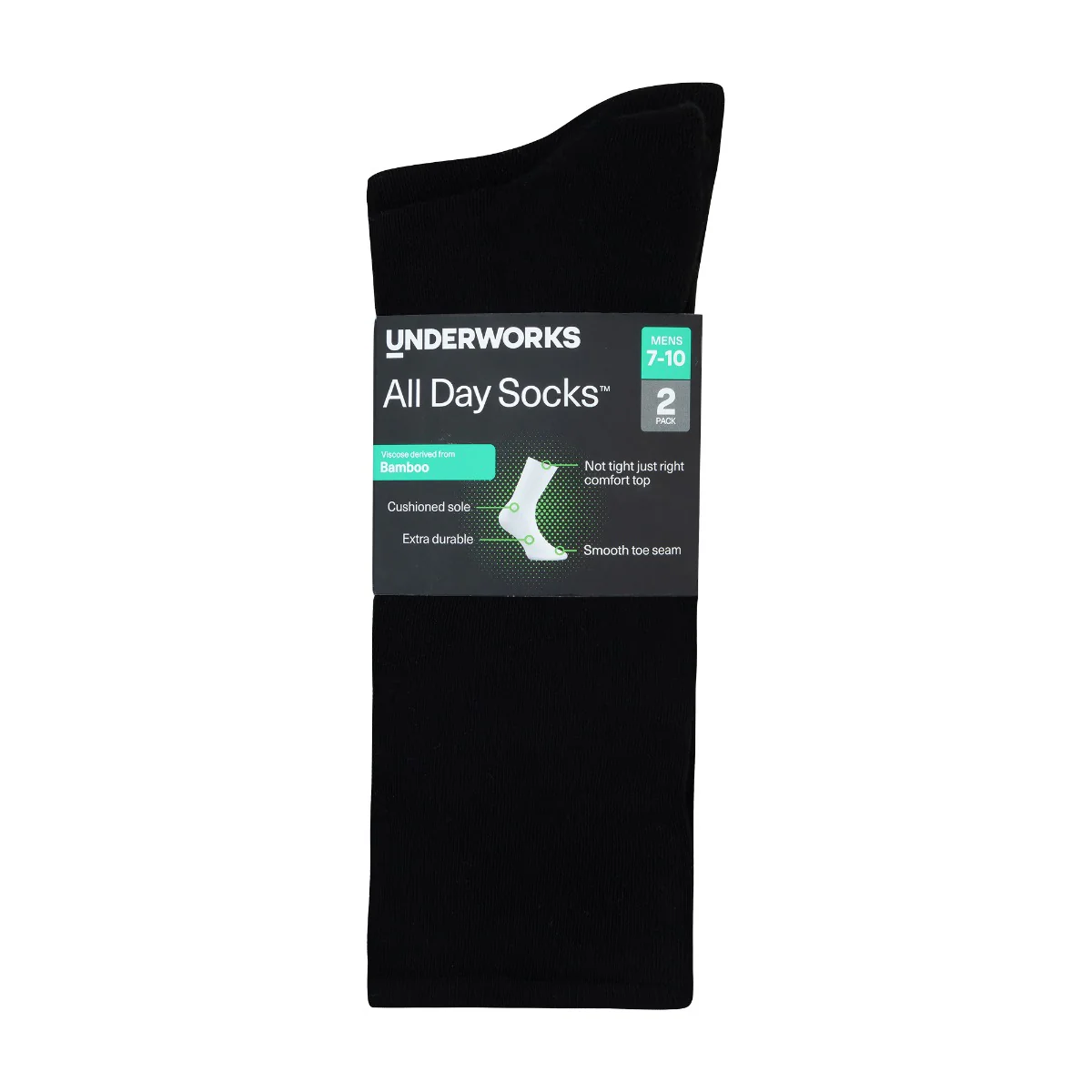 Men's All Day Bamboo Crew 2 Pack - Image 3