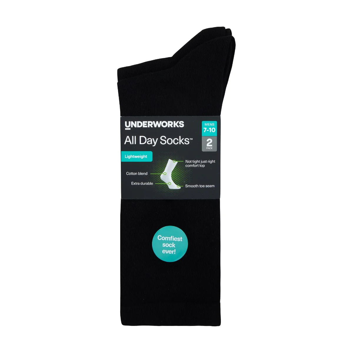 Men's All Day Lightweight Crew 2 Pack - Image 3