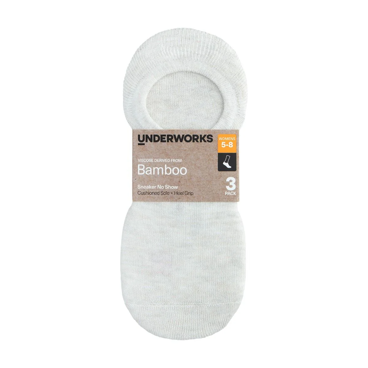 Women's Bamboo No Show Sneaker Sock 3 Pack - Image 3