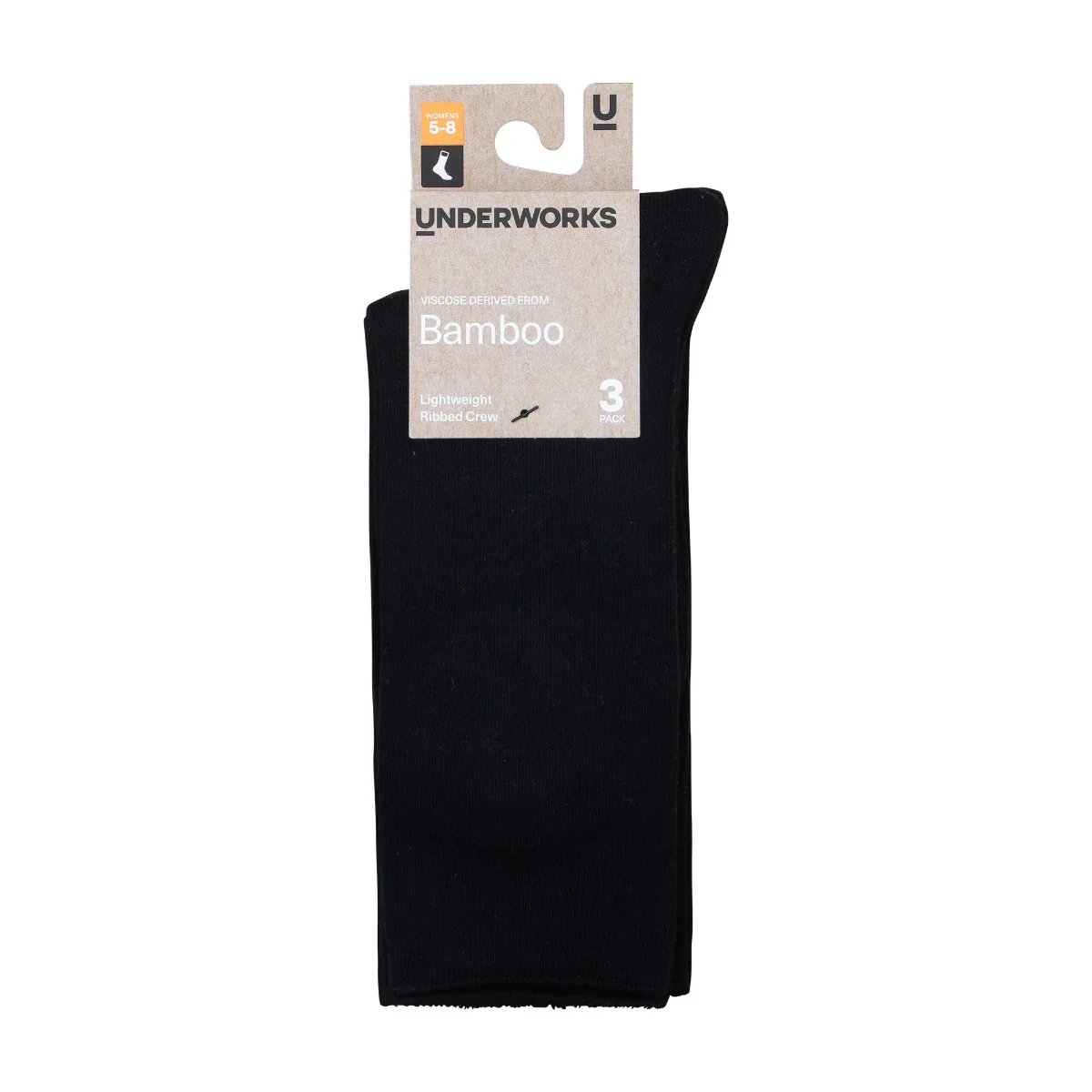 Women's Bamboo Lightweight Rib Crew 3 Pack - Image 3