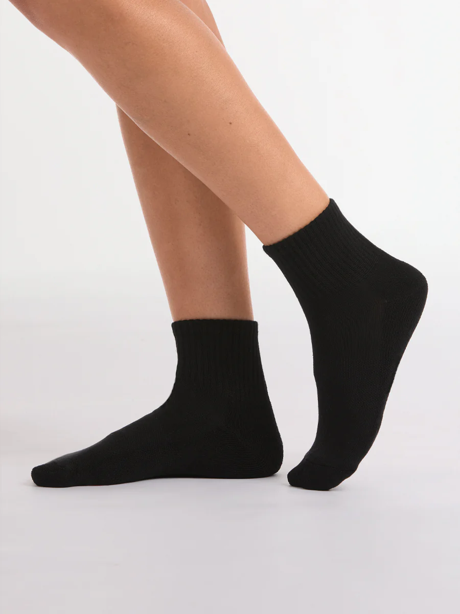 Women's Bamboo Sport Quarter Crew 3 Pack - Image 3