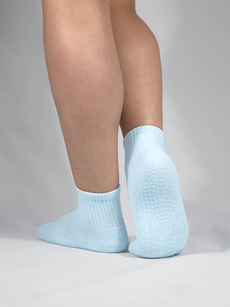 Women's Quarter Crew Grip Socks 3 Pack - Image 6
